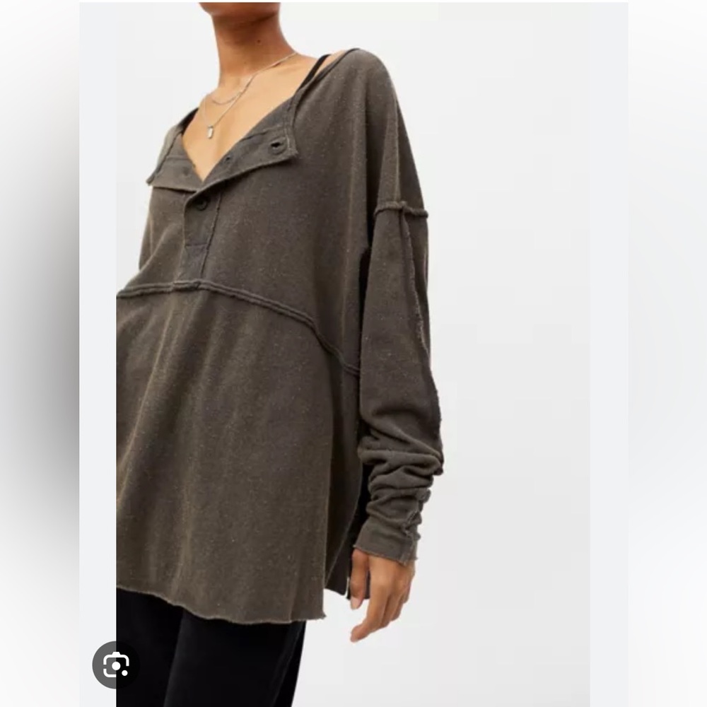 Urban Outfitters Freddie Henley Tunic Top